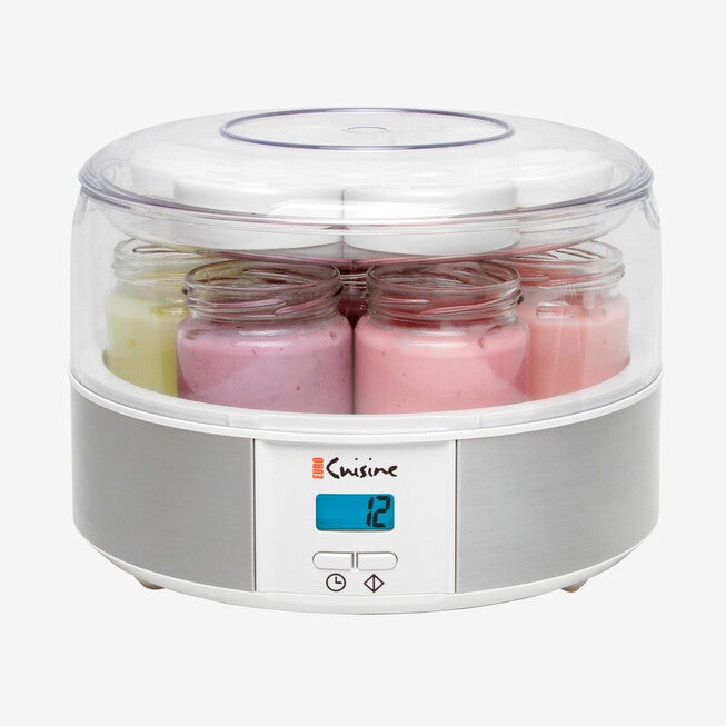Euro Cuisine Electric Digital Automatic Yogurt Maker with 7 Glass Jars, , alternate image number null