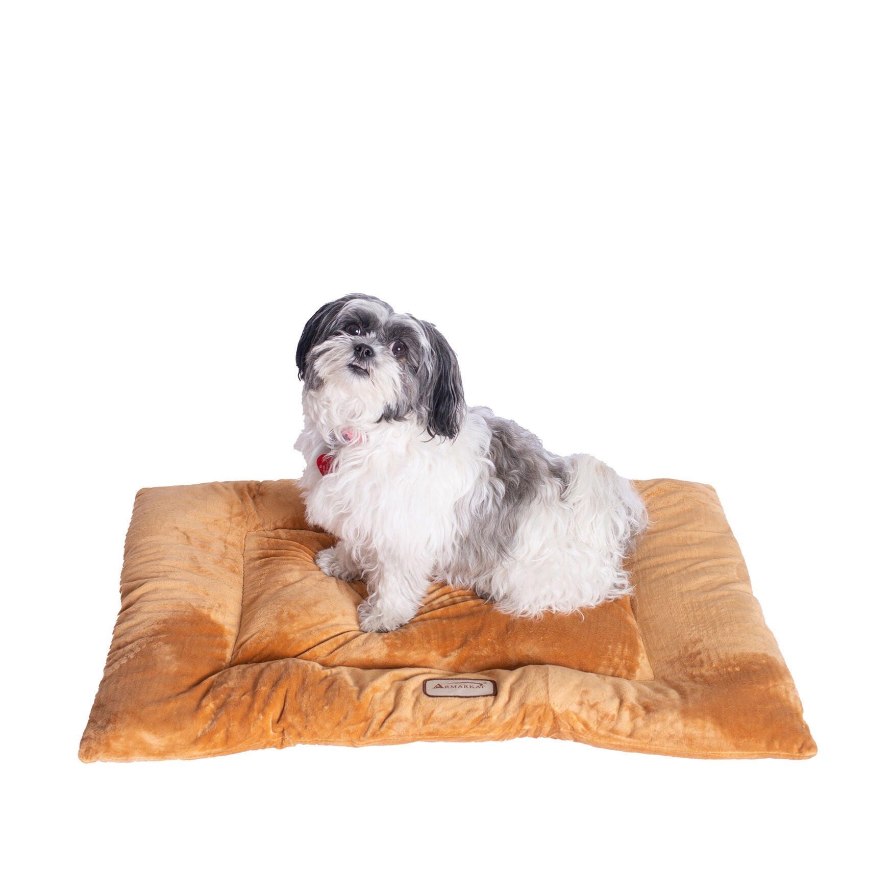 Pet Bed Mat, Dog Crate Soft Pad With Poly Fill Cushion, Large Earth Brown, , on-hover image number 1