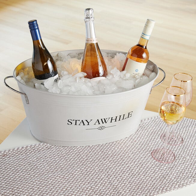 Stay Awhile Metal Drink Tub, , on-hover image number null