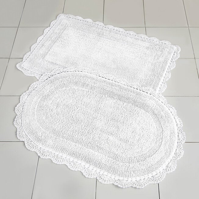 Rectangular Crochet Bath Mat, , on-hover image number null