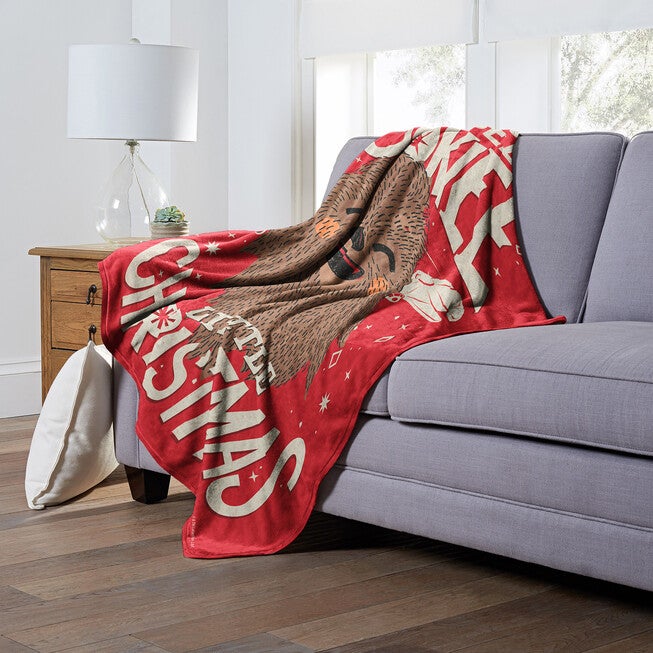 Star Wars Wookie Xmas Silk Touch Throw Blanket, , alternate image number null