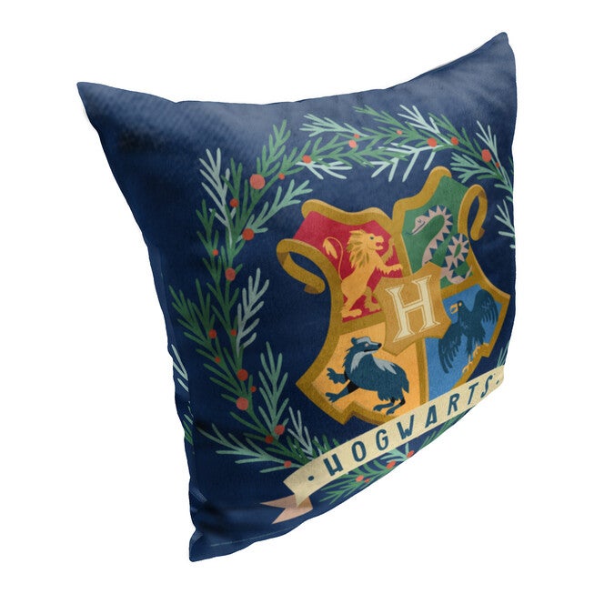 Wb Harry Potter Hogwarts Wreath Printed Throw Pillow, , on-hover image number null