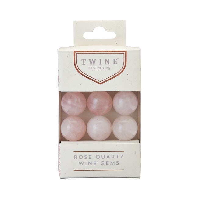 Rose Quartz Wine Gems Set Of 6, , alternate image number null