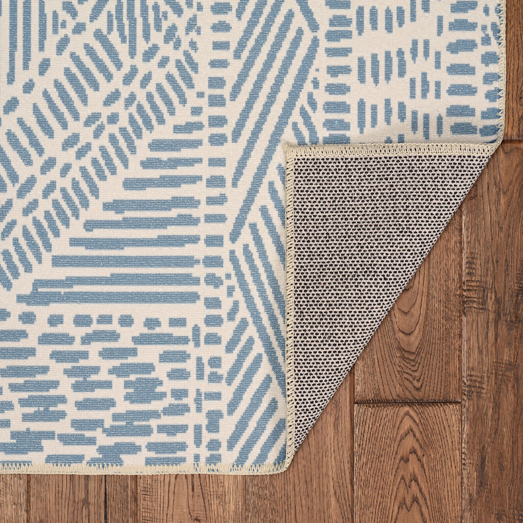 Washable Cayden Ivory/Blue Rug, , on-hover image number 1
