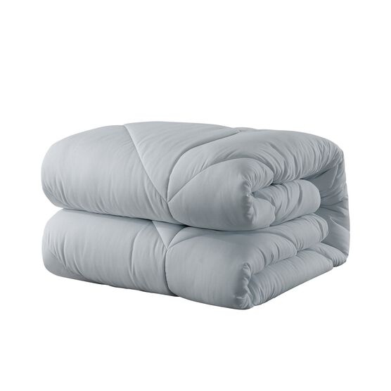 Chevron Stitch Down Alternative Comforter, Grey, , alternate image number null