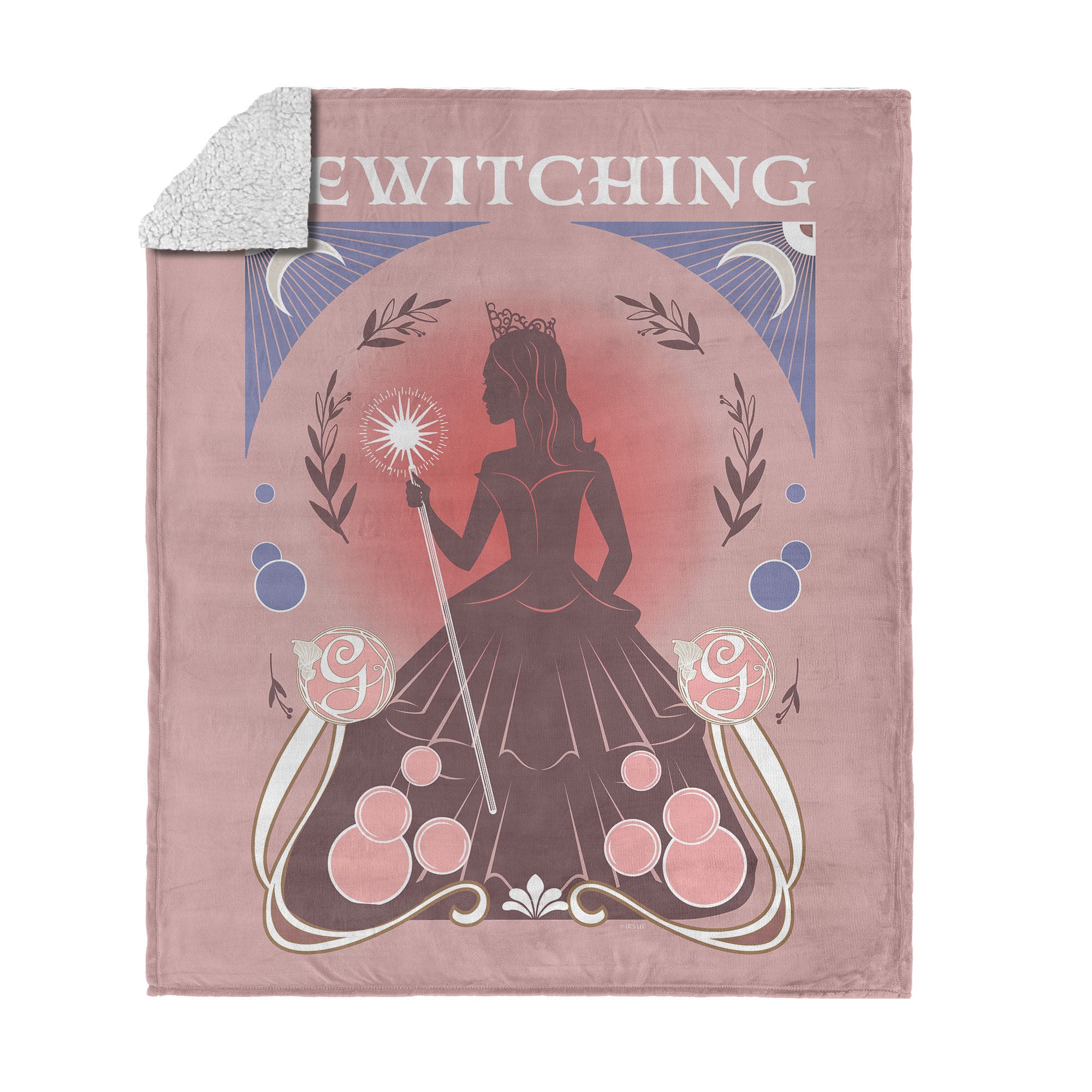 Wicked Bewitching Silk Touch Sherpa Throw Blanket 50x60 inches, BEWITCHING, hi-res image number 0