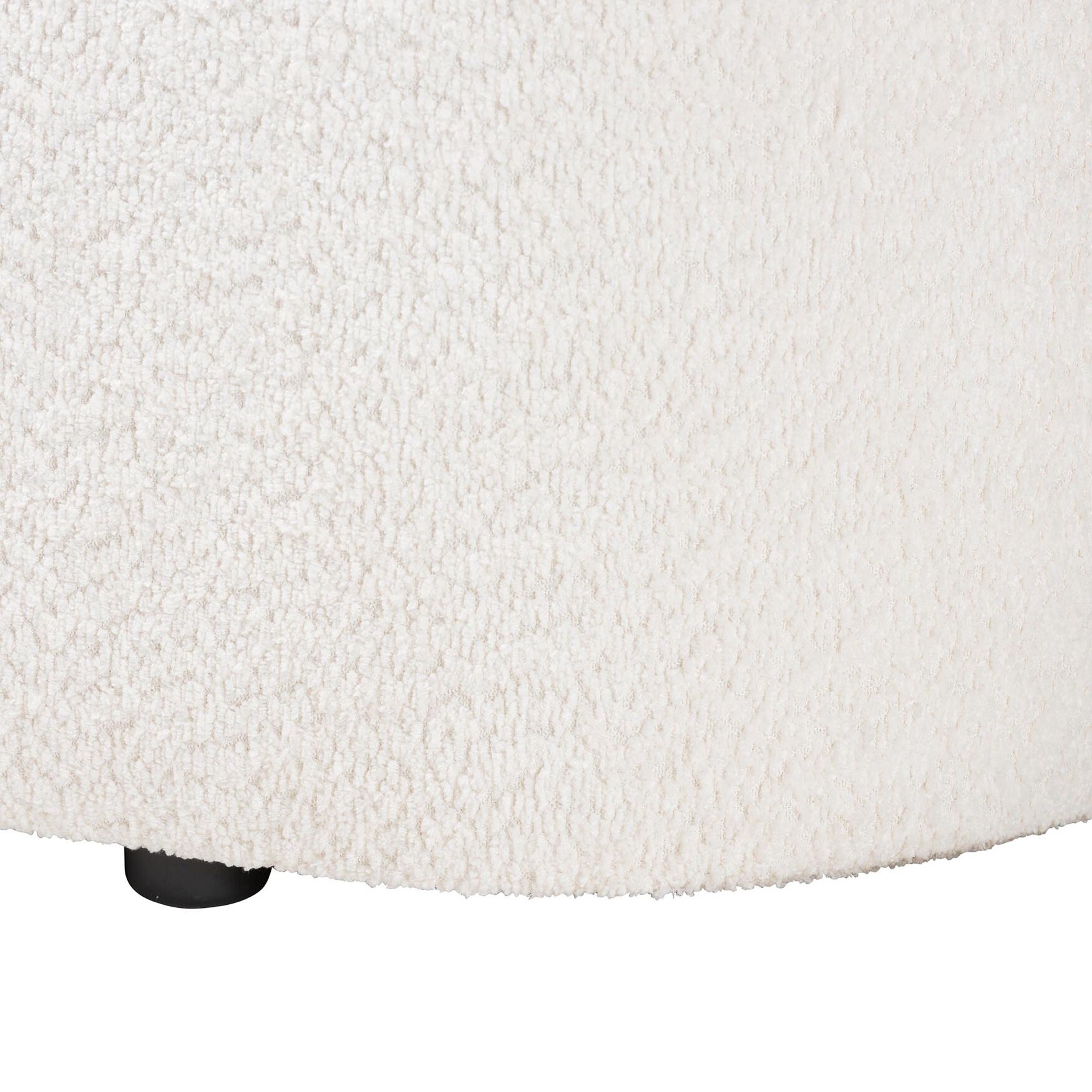 Lavina Modern White Teddy-Bear Fabric Storage Bench, , alternate image number 5