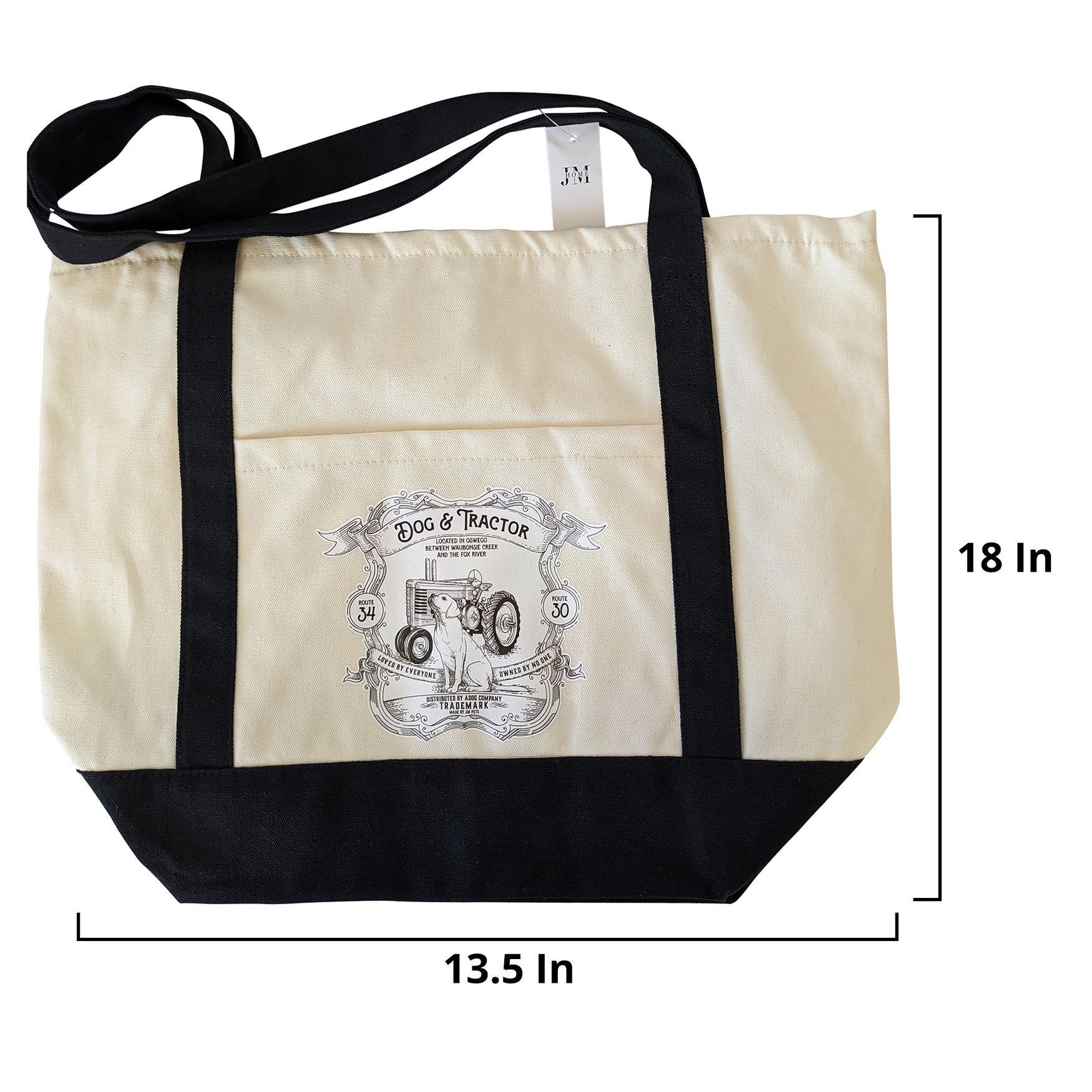 Dog & Tractor Country Pet Tote Bag, , alternate image number 3