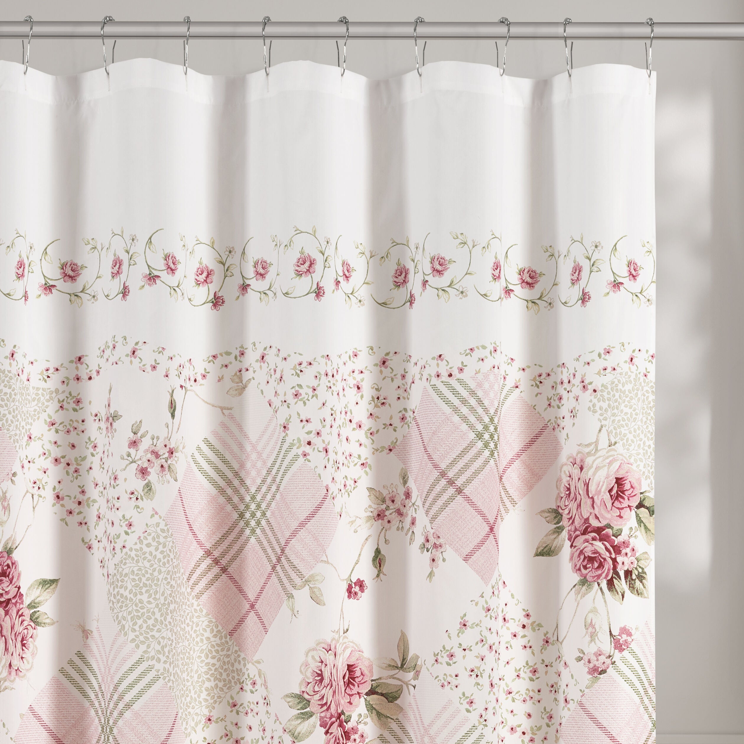 BUNGALOW SHOWER CURTAIN, ALMOND, alternate image number 1