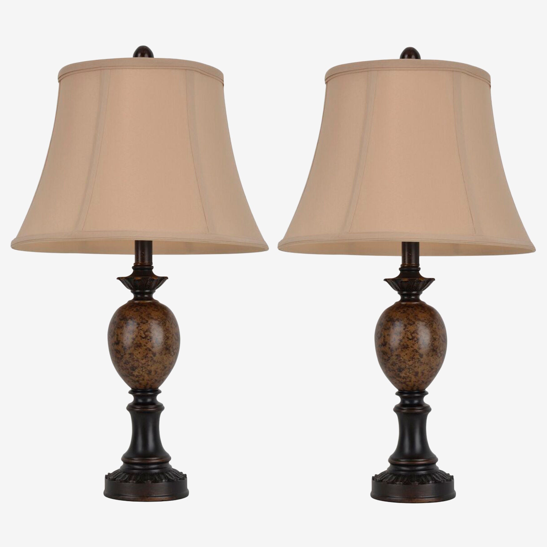Classic Pair of Table Lamps, BRONZE, hi-res image number 0