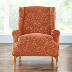BH Studio Ikat Stretch Wing Chair Slipcover