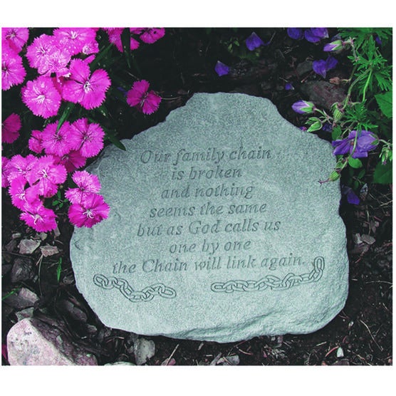 Our Family Chain Garden Memorial Accent Stone, GREY, hi-res image number null