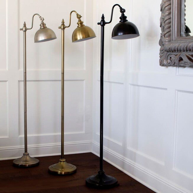 Chloe Pharmacy-Style Floor Lamp, SILVER, hi-res image number null