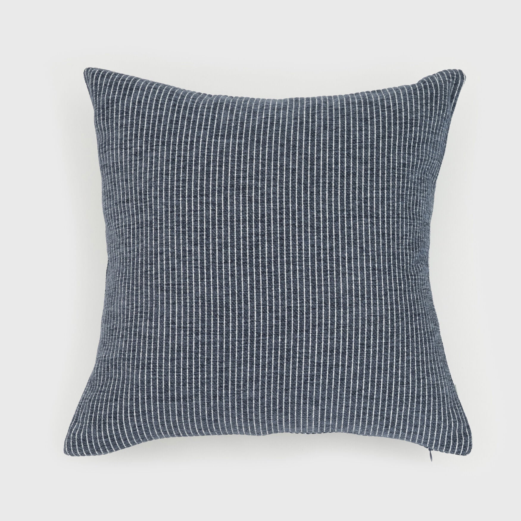 ELSA REVERSIBLE WOVEN STRIPES PILLOW 18X18, INDIGO, hi-res image number 0