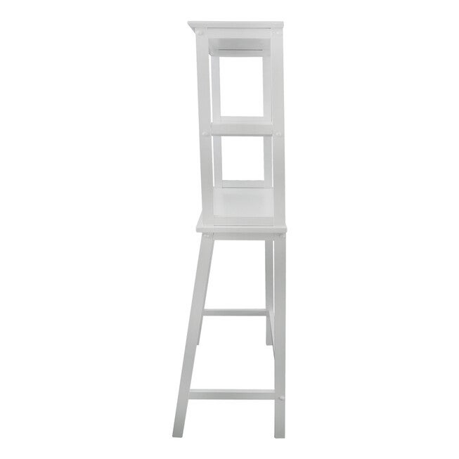 Spacesaver 100% Solid Wood Over The Toilet Rack with Shelves - White, , alternate image number 2