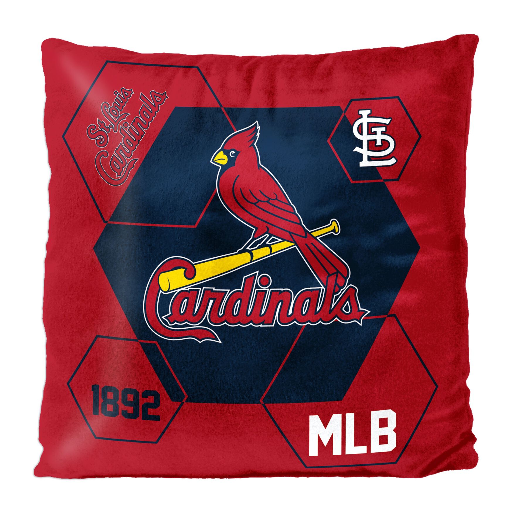 Cardinals Velvet Reverse Pillow, MULTI, hi-res image number 0