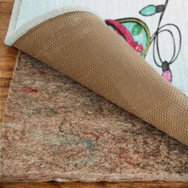 Tropical Christmas Light Blue Kitchen Rug, , alternate image number 2