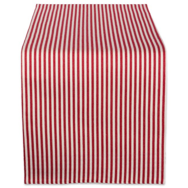 Santa's Workshop Table Runner 14x72, RED, hi-res image number 0