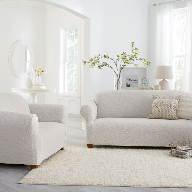 BH Studio Ikat Stretch Loveseat Slipcover, , alternate image number null