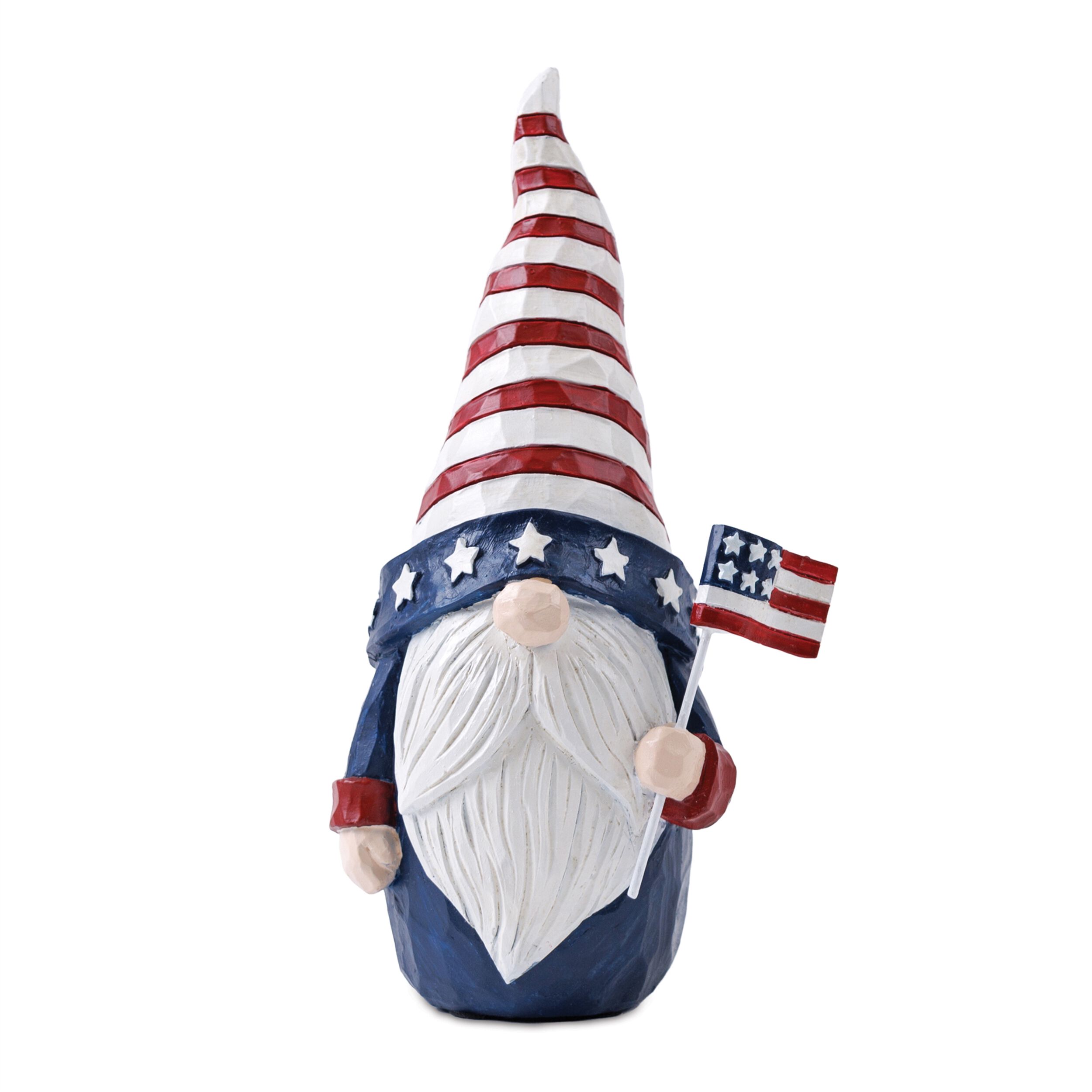 Americana Gnome Figurine (Set of 2), RED WHITE BLUE, alternate image number 2