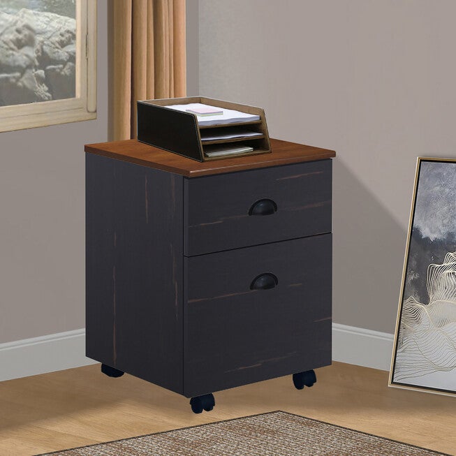 Hawksbury 2 Drawer Mobile File Cabinet File Cabinet, , alternate image number null