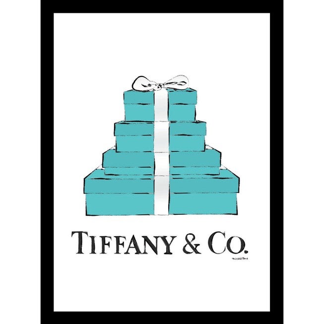 Tiffany Gift Boxes 14x18 Framed Print, TURQUOISE, hi-res image number 0