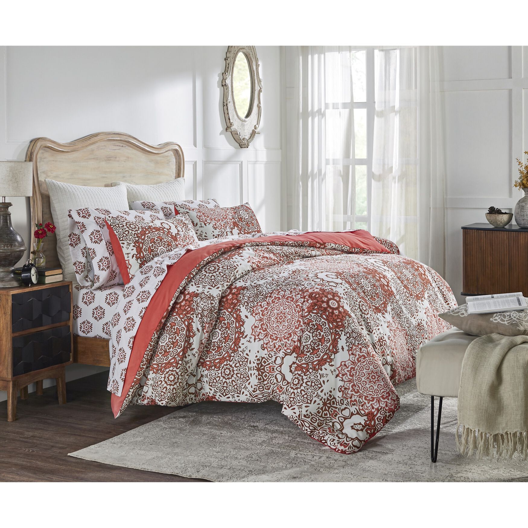 Lyla Collection 100% Microfiber Nautical 7 Piece Comforter Set, , alternate image number 2