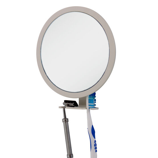 Fog Free Adjustable Shower Mirror, WHITE, hi-res image number null