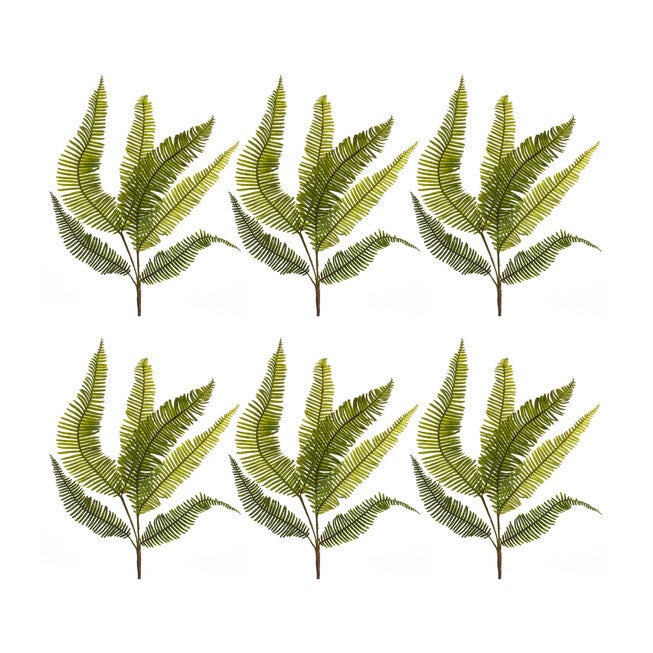 Varigated Fern Foliage Spray (Set Of 6), , alternate image number 2
