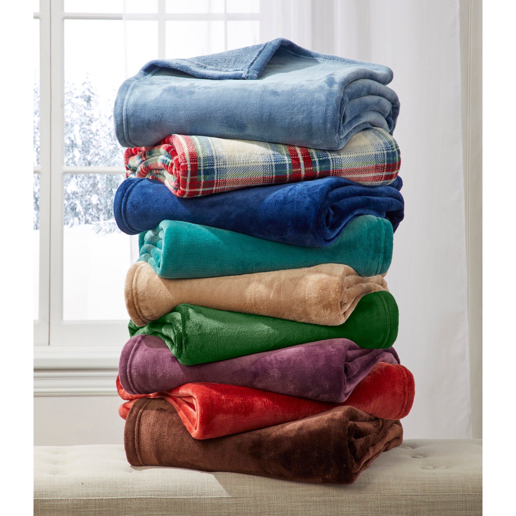 BH Studio Microfleece Blanket, CHOCOLATE, hi-res image number 0