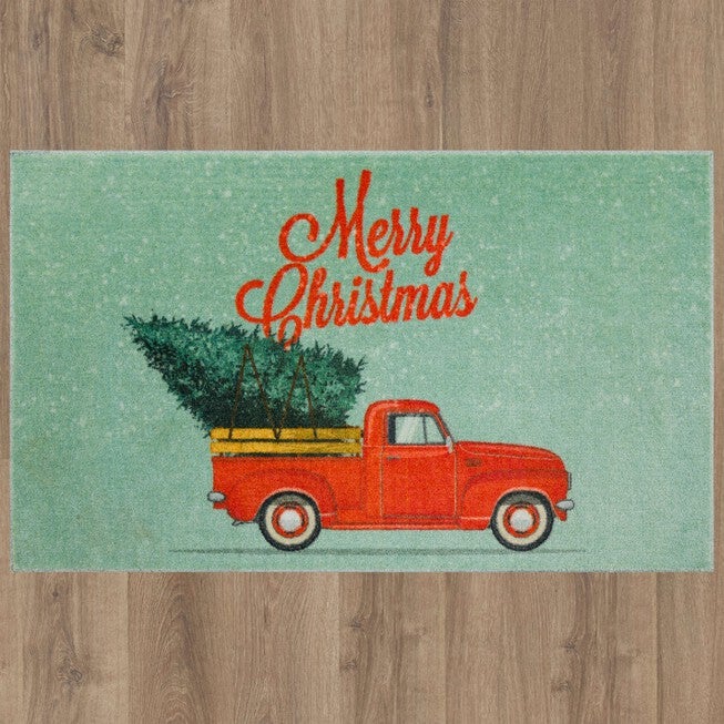 Merry Christmas Truck Kitchen Rug, , alternate image number 5