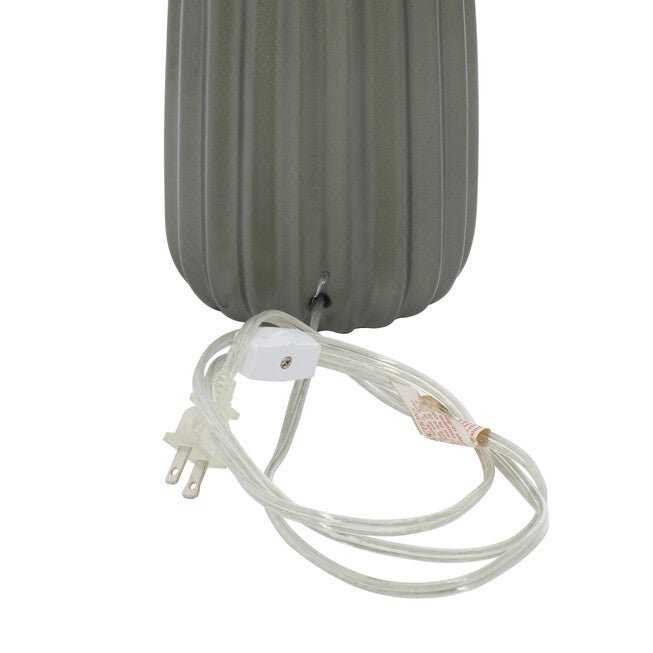 Grey Ceramic Traditional Table Lamp, , alternate image number 6