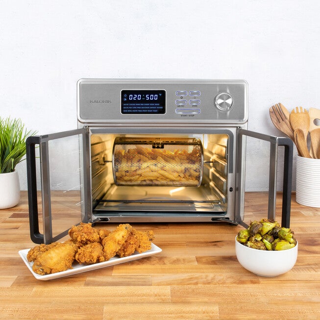 Kalorik MAXX “Boast Your Roast" 2-Piece Rotisserie Set, STAINLESS STEEL, hi-res image number null