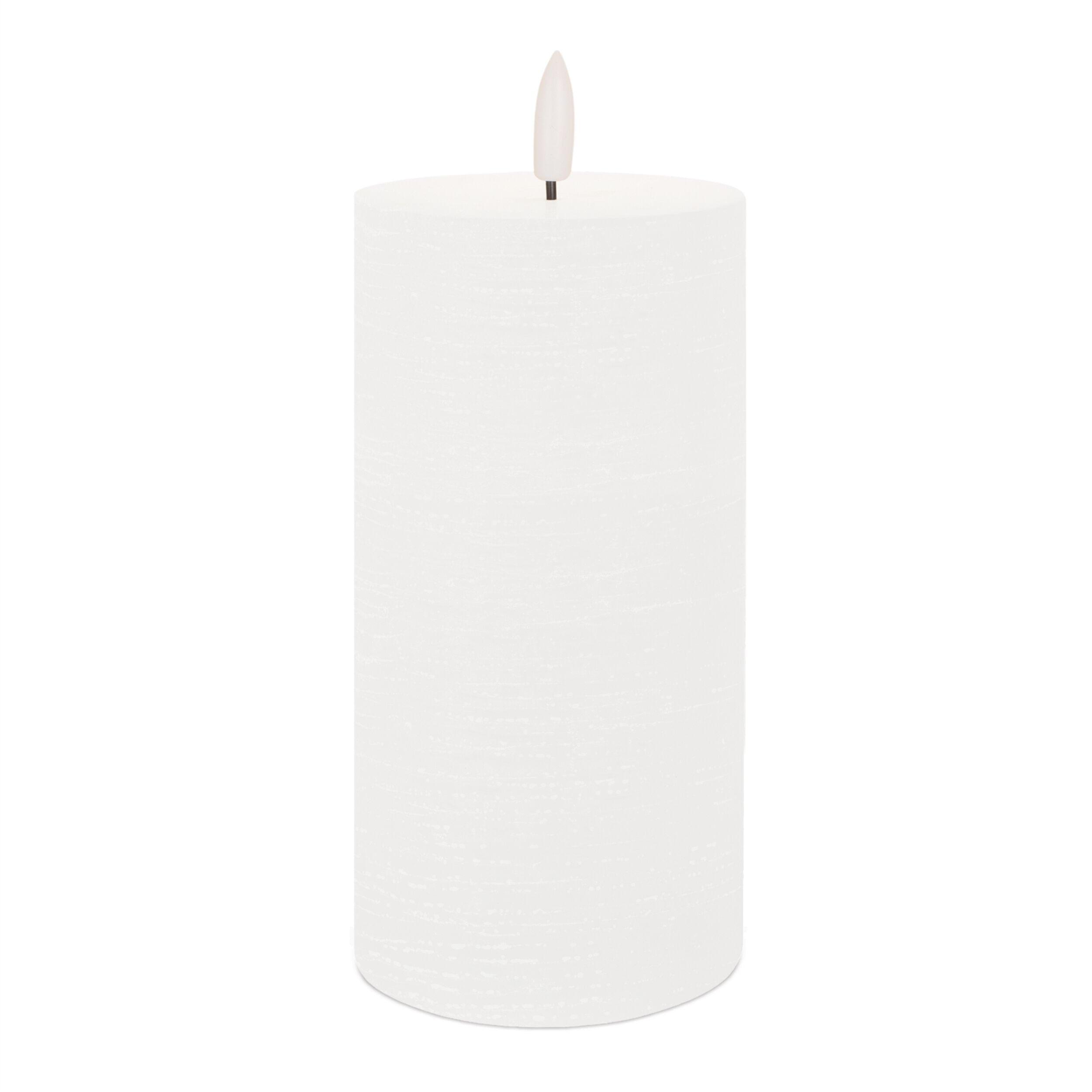 FIA Wick White Pillar Candle Set of 2, WHITE, hi-res image number 0