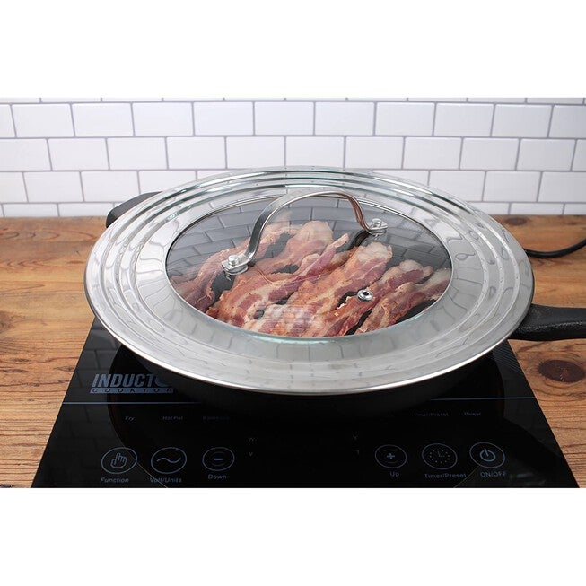 Universal Lid - 7-12 inches with Glass, , alternate image number 2