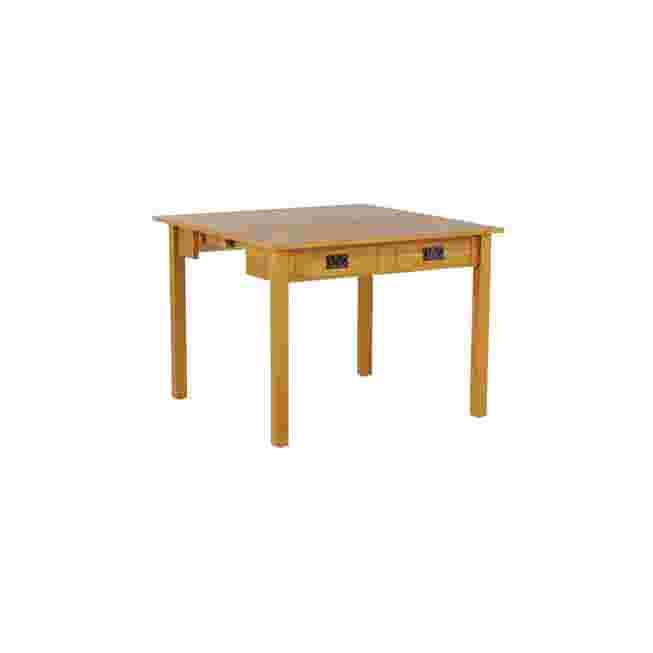 Small wooden table with drawers