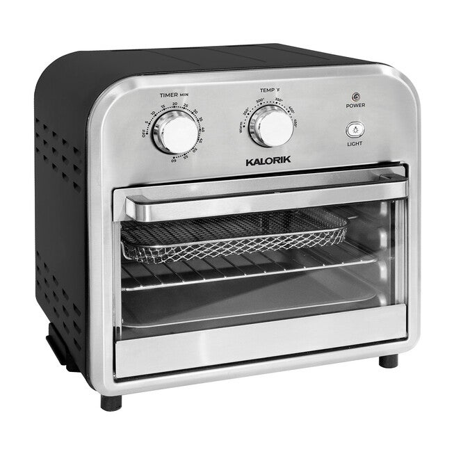 Kalorik 12 Quart Air Fryer Oven, Black/Stainless Steel, , alternate image number null