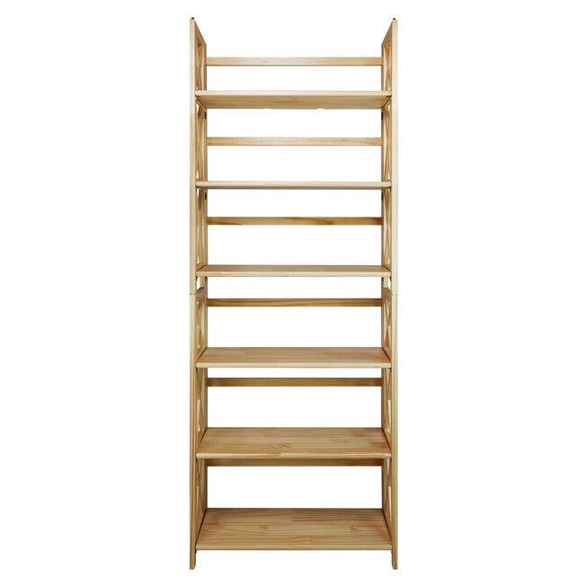 Montego 3-Shelf Folding Bookcase -Natural, , alternate image number null