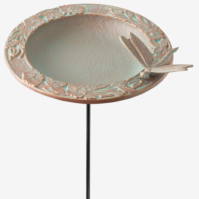 Dragonfly Garden Bird Feeder , COPPER VERDIGRIS, hi-res image number 0