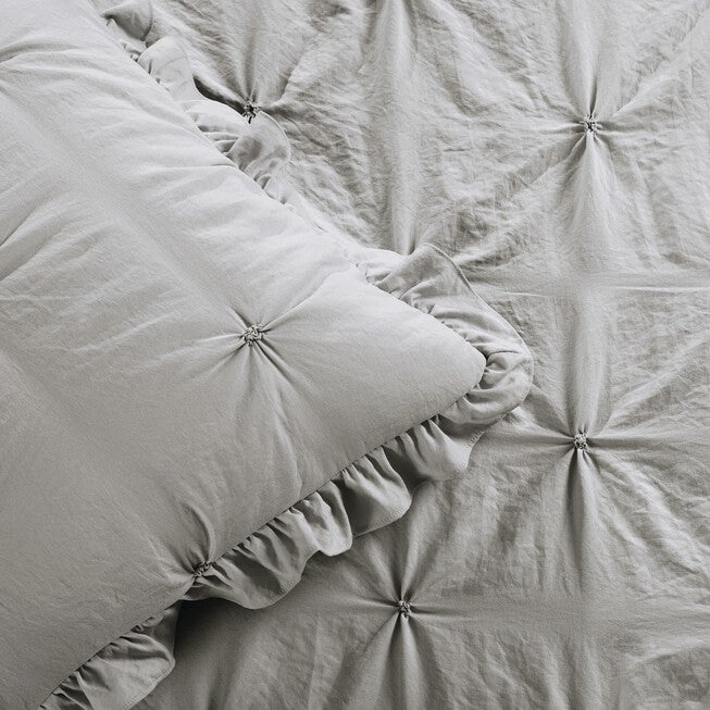 Ravello Pintuck Ruffle Skirt Bedspread 3 Pc Set, , alternate image number null