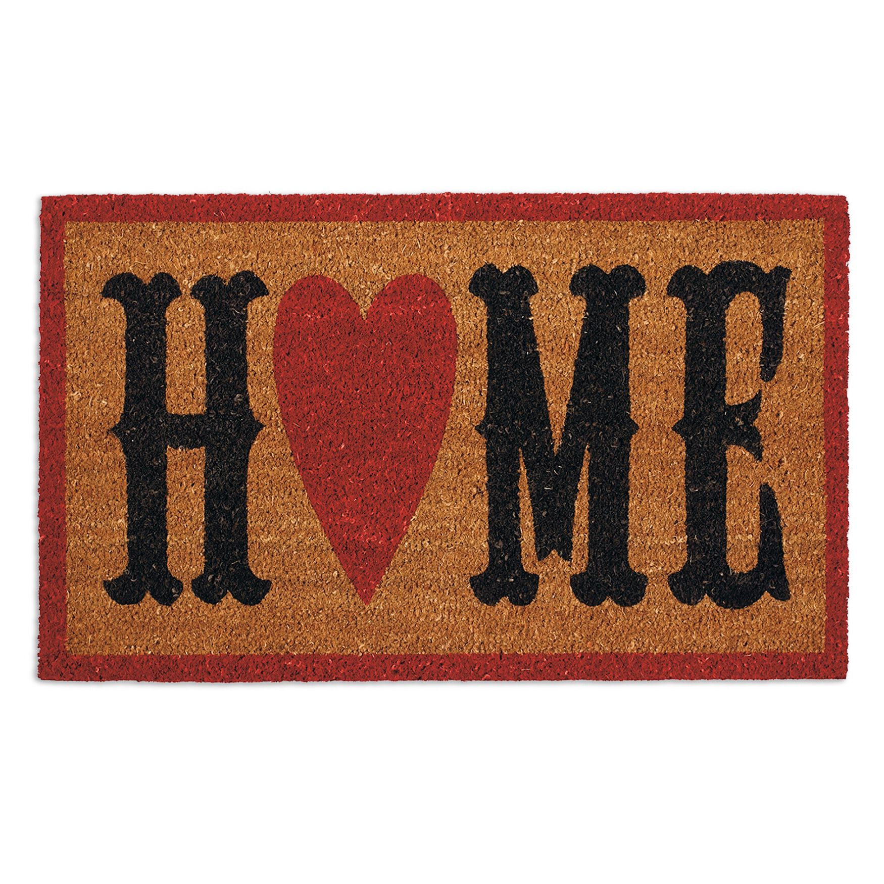 Home Heart Doormat Floor Coverings, RED, hi-res image number 0