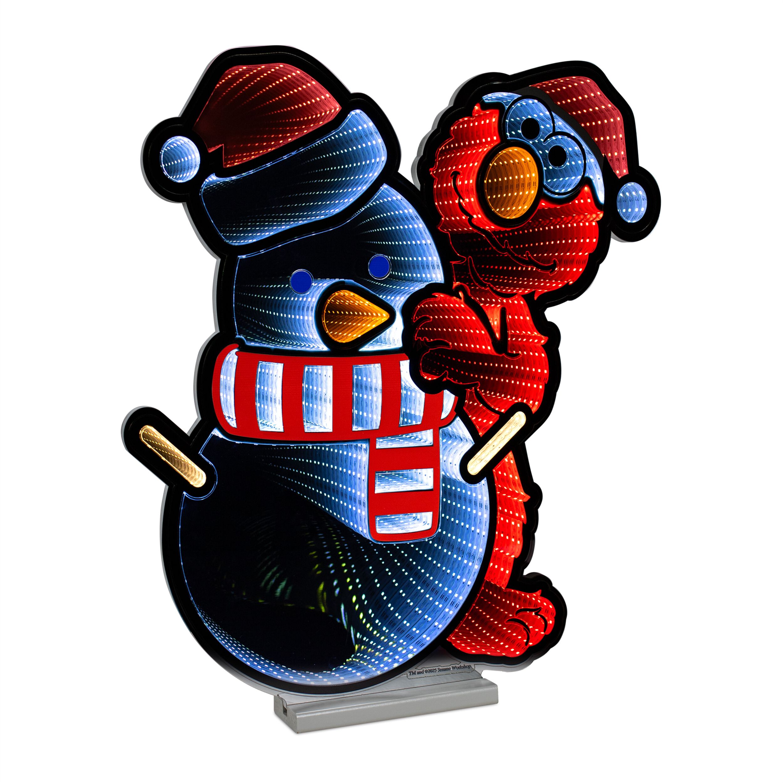 Sesame Street Elmo Snowman Ekkolight 23 inchesH, RED WHITE, hi-res image number 0