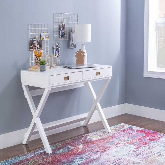 Peggy White Writing Desk, , alternate image number null