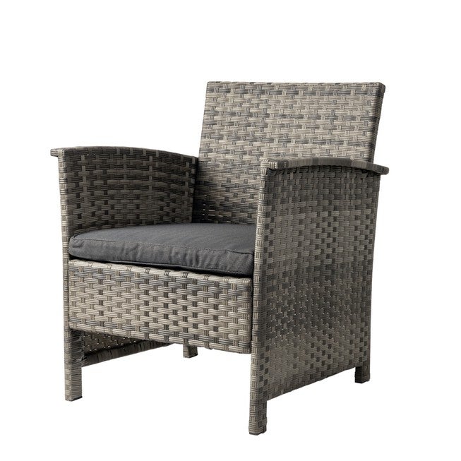 Jareth Wicker Patio Set in Gray, , alternate image number 3
