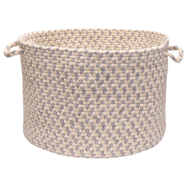 Stone Harbor Grey Stone Basket, GREY, hi-res image number null