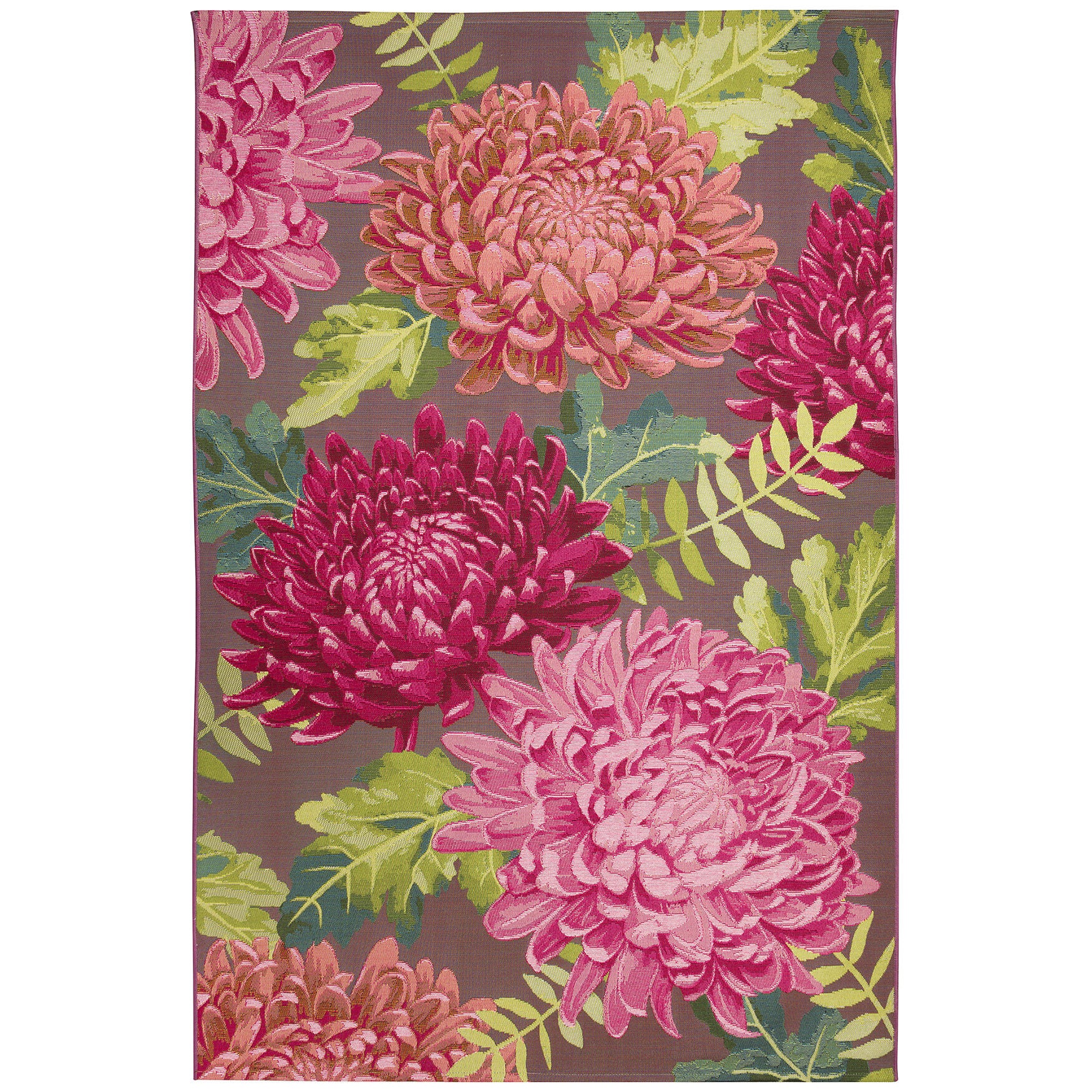 Marina Mum Indoor/Outdoor Area Rug Blue, FUCHSIA, hi-res image number 0