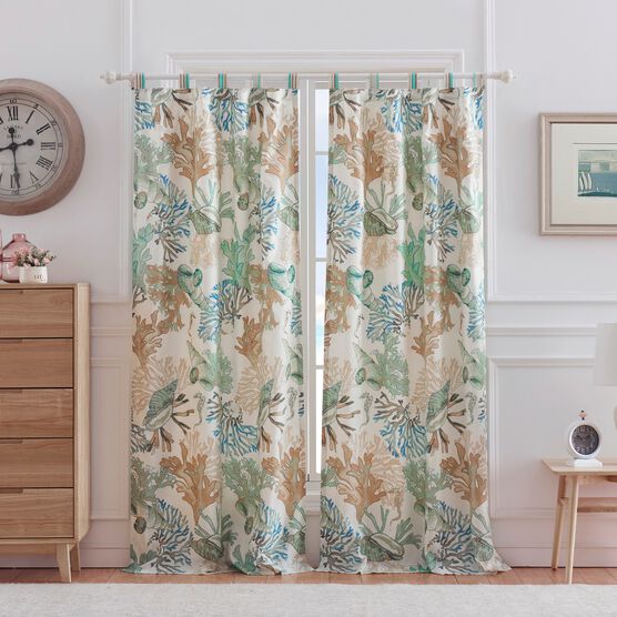 Atlantis Jade Curtain Panel Pair , JADE, hi-res image number null