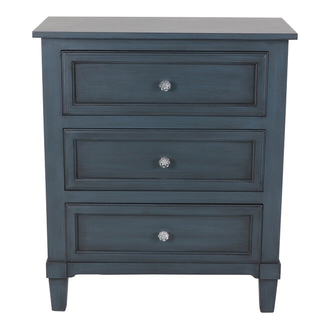 3-Drawer Side Table Antique Navy , NAVY, hi-res image number null