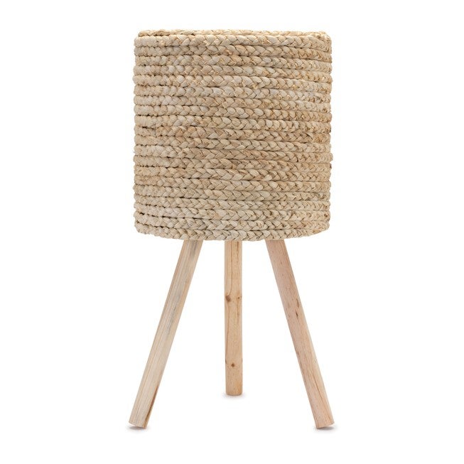 Planter 10 inchesD x 10 inchesH Wood/MDF, BEIGE, hi-res image number null