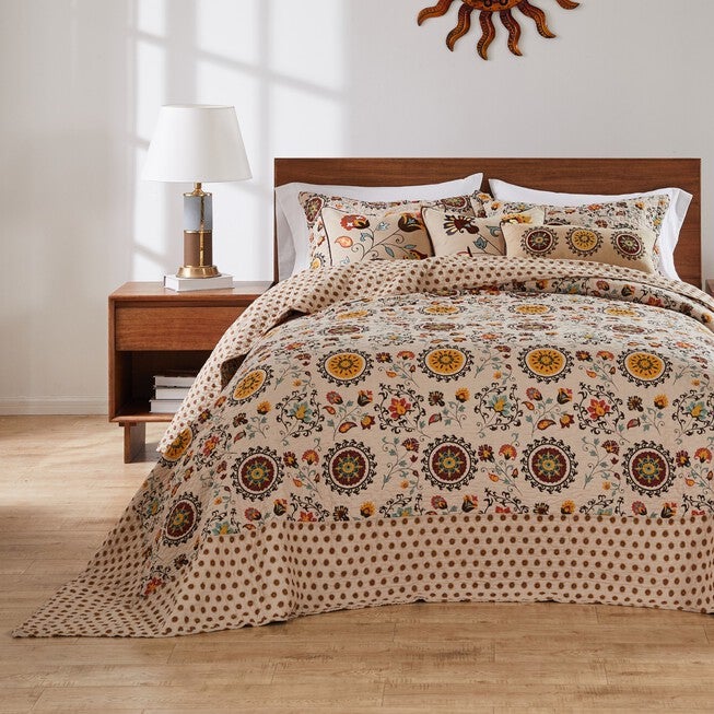 Andorra 100% Cotton Bedspread Set, MULTI, hi-res image number null